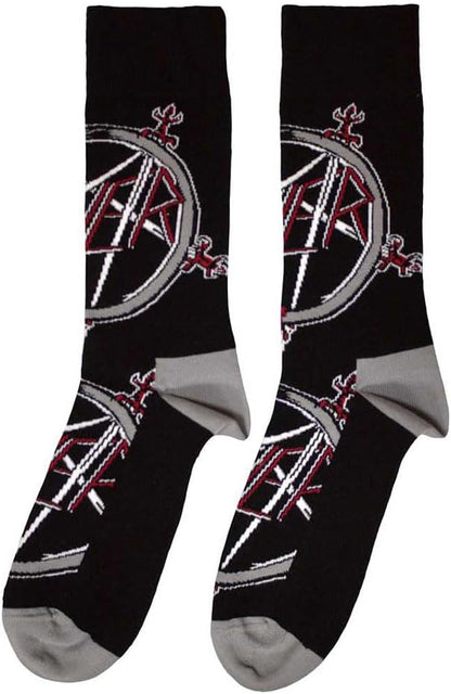 Rock Off officially licensed products Slayer Band Logo Pentagram Ankle Socks One Size