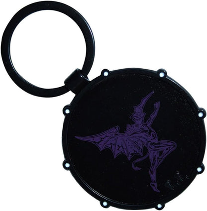 Keychain # # Wavy Logo & Daemon Drum