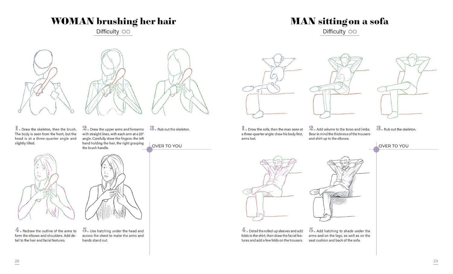 Learn to Draw Characters with 50 Models