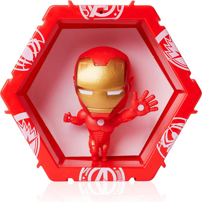 WOW! PODS Avengers Collection - Iron Man | Superhero Light-Up Bobble-Head Figure | Official Marvel Toys, Collectables & Gifts