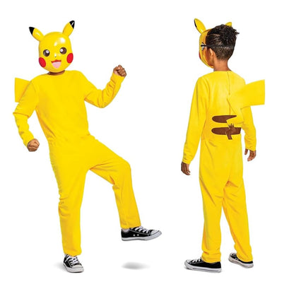 DISGUISE Pokémon Pikachu Fancy Dress for Kids, Officially Licensed Product, High Quality Construction and Detailed Design, Classic Pikachu Dress Up for Boys, For Ages 7-8, 10-12, 14-16