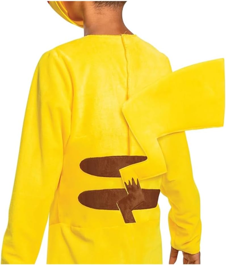 DISGUISE Pokémon Pikachu Fancy Dress for Kids, Officially Licensed Product, High Quality Construction and Detailed Design, Classic Pikachu Dress Up for Boys, For Ages 7-8, 10-12, 14-16