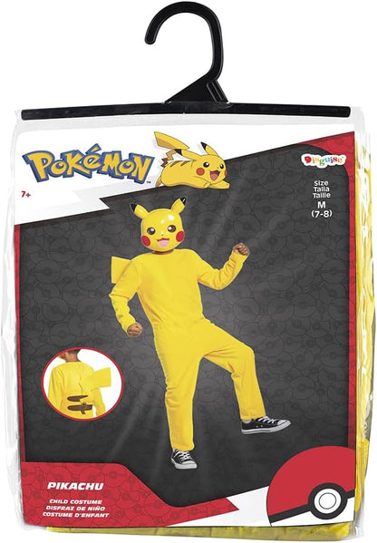 DISGUISE Pokémon Pikachu Fancy Dress for Kids, Officially Licensed Product, High Quality Construction and Detailed Design, Classic Pikachu Dress Up for Boys, For Ages 7-8, 10-12, 14-16