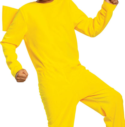 Disfraz Clásico Infantil de Pikachu de Pokémon, Licencia Oficial de Disguise, Ajuste Cómodo y Diseño Detallado, Para edades de 10 a 12 años, 14 a 16 años, 7 a 8 años, 4 a 6 años