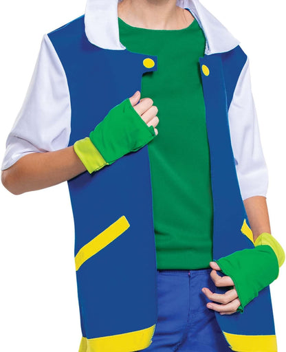 DISGUISE 120069STD-20L ASH KETCHUM CLASSIC UNISEX VOLWASSEN Pokemon Dress Up & Accessoires, Blauw, Standaard