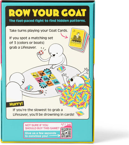 Exploding Kittens Presents: Row Your Goat - A Rapid Fire Tic Tac Toe Game- 2-6 Players - Ages 7+ - Family Game - Party Game for Family Game Night