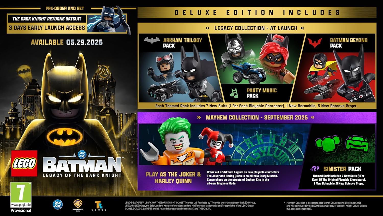 LEGO® Batman™: Legacy of The Dark Knight Deluxe Edition (PlayStation 5) PlayStation 5 Deluxe Edition