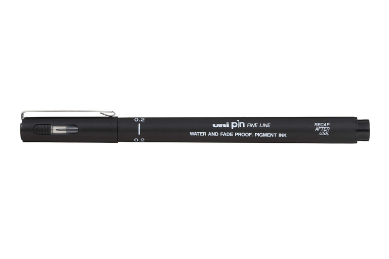 Uni-Ball Pin 0.2mm BLACK , Pack of 12