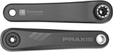 Praxis E- Bike Carbon E-Crank-Isis-Bosch/Yamaha, Crank Unisex Adult, Black, 165 mm EU