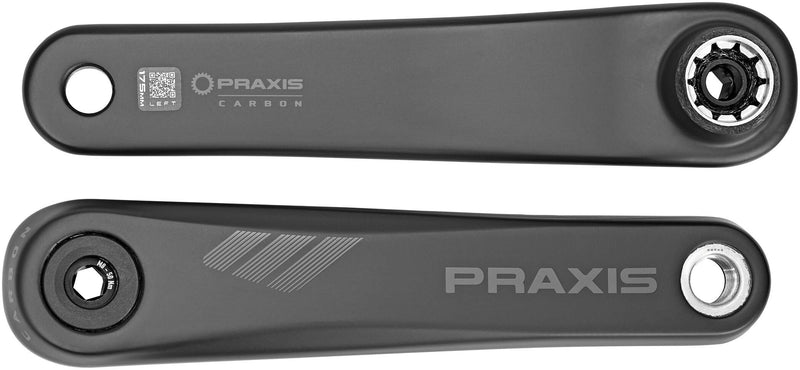 Praxis E- Bike Carbon E-Crank-Isis-Bosch/Yamaha, Crank Unisex Adult, Black, 165 mm EU