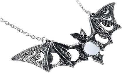 Lunaeca Moon Phase Necklace Alchemy England Bat Gothic Alternative Jewellery