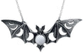 Lunaeca Moon Phase Necklace Alchemy England Bat Gothic Alternative Jewellery