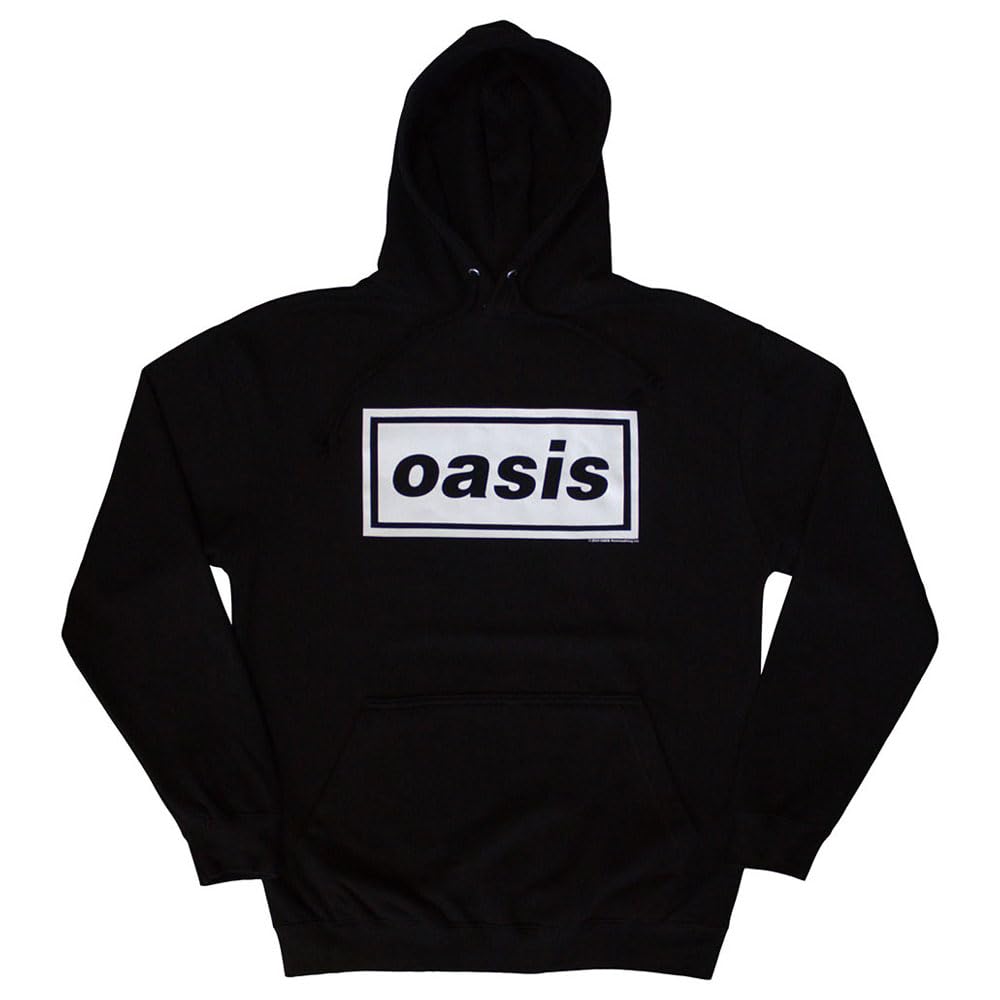 Rock Off officially licensed products Oasis Decca Band Logo Pullover Felpa con Cappuccio