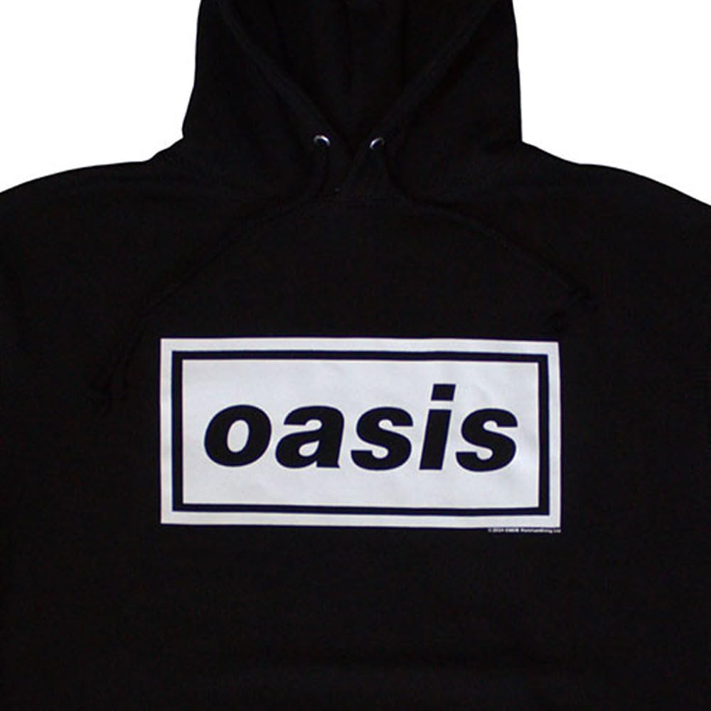 Rock Off officially licensed products Oasis Decca Band Logo Pullover Felpa con Cappuccio