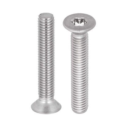Viti a testa svasata Torx, filettatura completa ISO 14581 DIN 965 TX, in acciaio inox, M8 x 60 mm, 25 pezzi