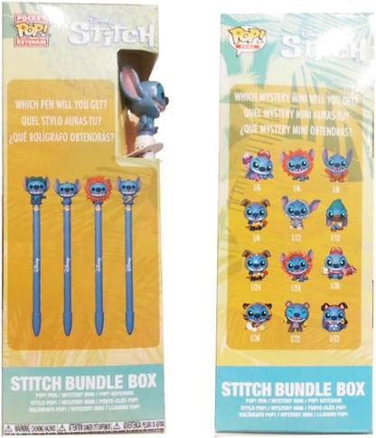 Funko Pop! | Disney Lilo & Stitch Box Stitch 3 in 1 | Confezione esclusiva FNAC | Figura misteriosa + Portachiavi + Penna | Collezione ufficiale Disney | FS
