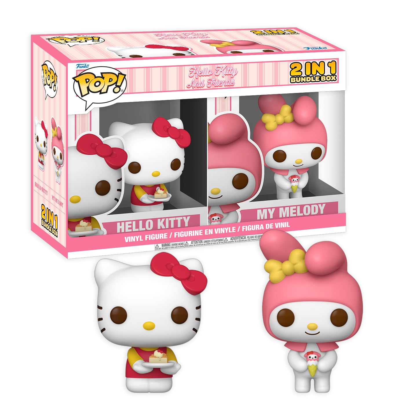 Funko Bundle Box - Hello Kitty POP! 2 Pack - Hello Kitty & My Melody - Collectable Vinyl Figure - Gift Idea - Official Merchandise - Toys for Kids & Adults - Model Figure for Collectors