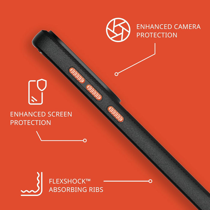 Tech21 Evo Pro Samsung S24+ Case: 20ft Military Drop Proof Protection, Case for Galaxy S24+ with Enhanced Camera Protection, 2 Lanyards Included for Durability and Safety - Black