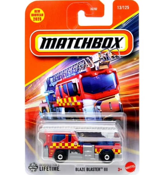 Matchbox Blaze Blaster III  New for 2025! 13/125, 1:64 Scale Diecast Toy Vehicle | 13/125, New for 2025