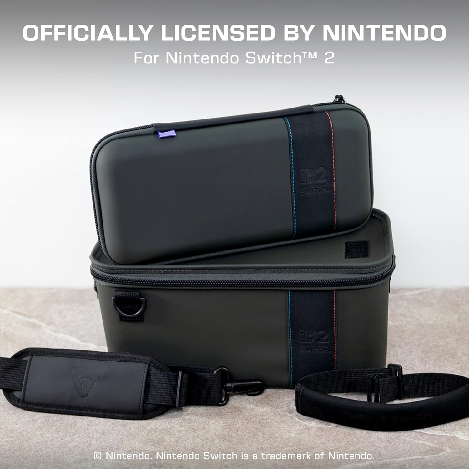 Turtle Beach - Playtrek 2-In-1 Case - Charcoal Black / Nintendo Switch 2