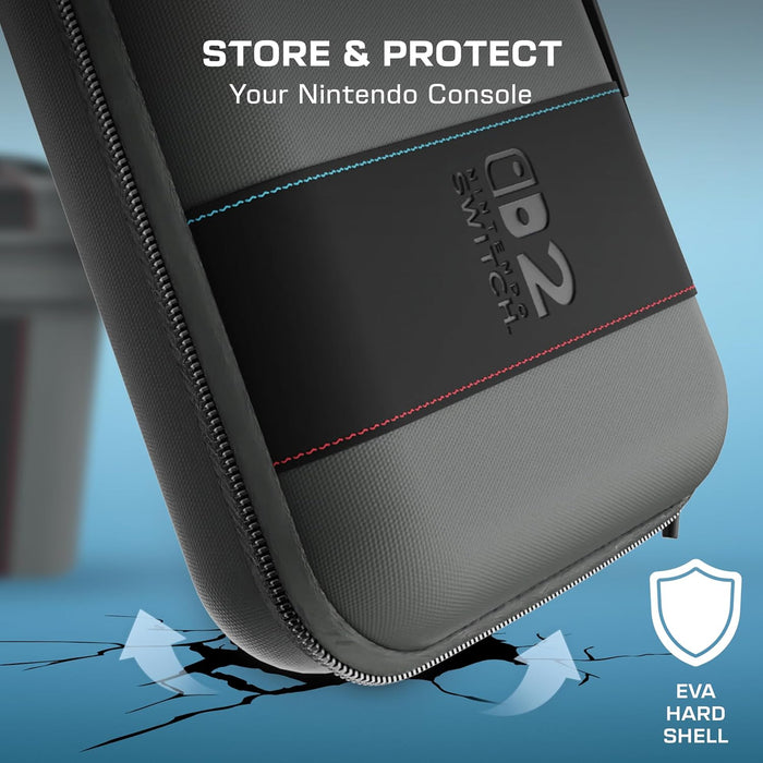 Turtle Beach - Playtrek 2-In-1 Case - Charcoal Black / Nintendo Switch 2