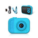 myFirst Camera 10 digitale camera voor jongens en meisjes van 4 tot 9 jaar, 5 MP video foto 32 GB, met statiefschroefadapter, geschikt voor verjaardagscadeau, blauw