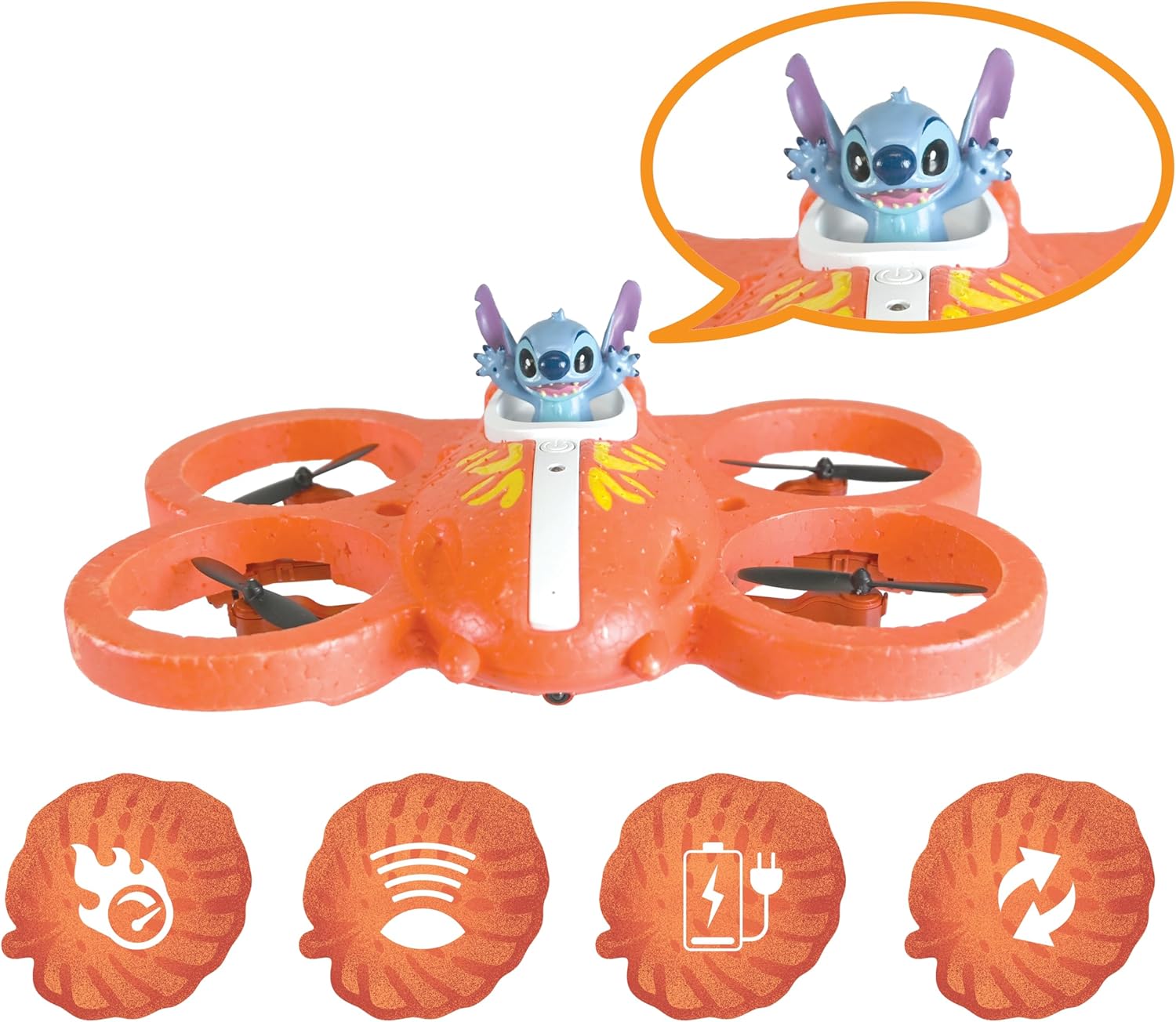 Lexibook - Stitch Flying Rc - Stitch`S Spaceship (Ufo1D)