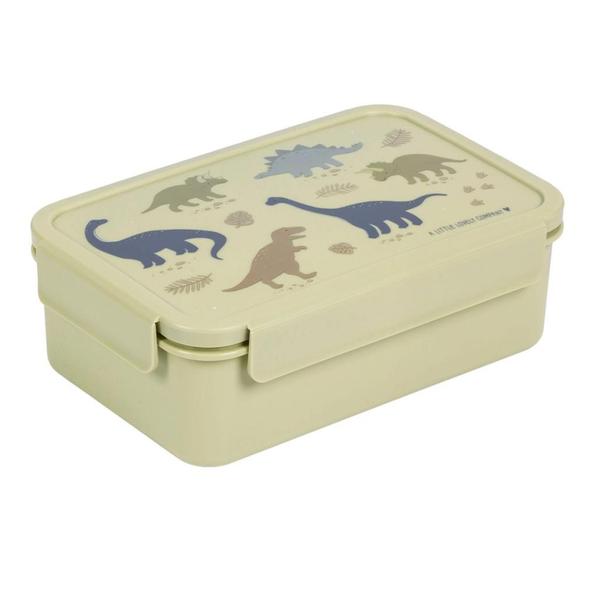 A Little Lovely Company - Bento Lunch Box - Dinosaurs - 22 X 7.5 X 14.5 Cm