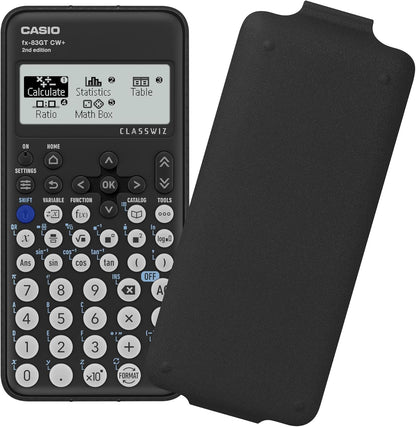 Casio fx-83GTCW+ Scientific Calculator Black (UK Version) - Upgrade from previous fx-83GTCW model