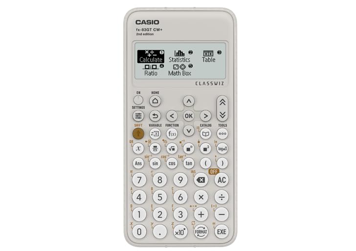 Casio fx-83GTCW+ Scientific Calculator Grey (UK Version) - Upgrade from previous fx-83GTCW model