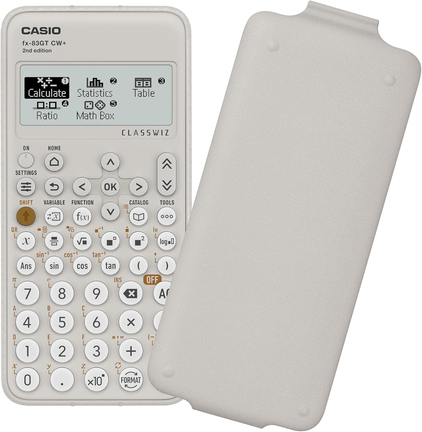 Casio fx-83GTCW+ Scientific Calculator Grey (UK Version) - Upgrade from previous fx-83GTCW model