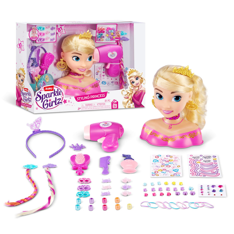 * Sparkle Girlz Princess Styling Heads