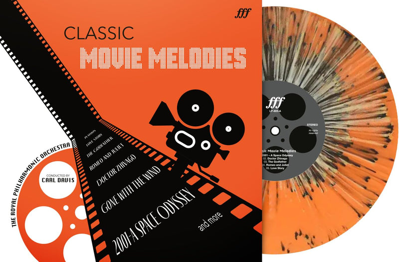 `Classic Movie Melodies (The Godfather, Gone With The Wind, Dr. Zhivago Etc.) (Orange Splatter Vinyl)`