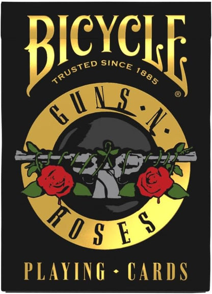 Bicycle - Guns N’ Roses - Jeu de 54 Cartes à Jouer, Argent (Silver