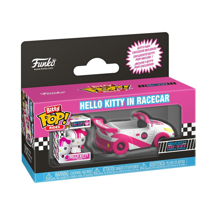 Funko Bitty POP! Ride: Sanrio - Racecar w/HK - Figura in vinile da collezione - Idea regalo - Prodotto ufficiale - Giocattoli per bambini e adulti - Modello di figura per collezionisti