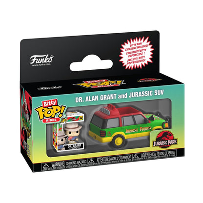 Funko Bitty POP! Ride: Jurassic Park - Jurassic SUV with Dr. Grant - Collectable Vinyl Figure - Gift Idea - Official Merchandise - Toys For Kids & Adults - Model Figure for Collectors and Display