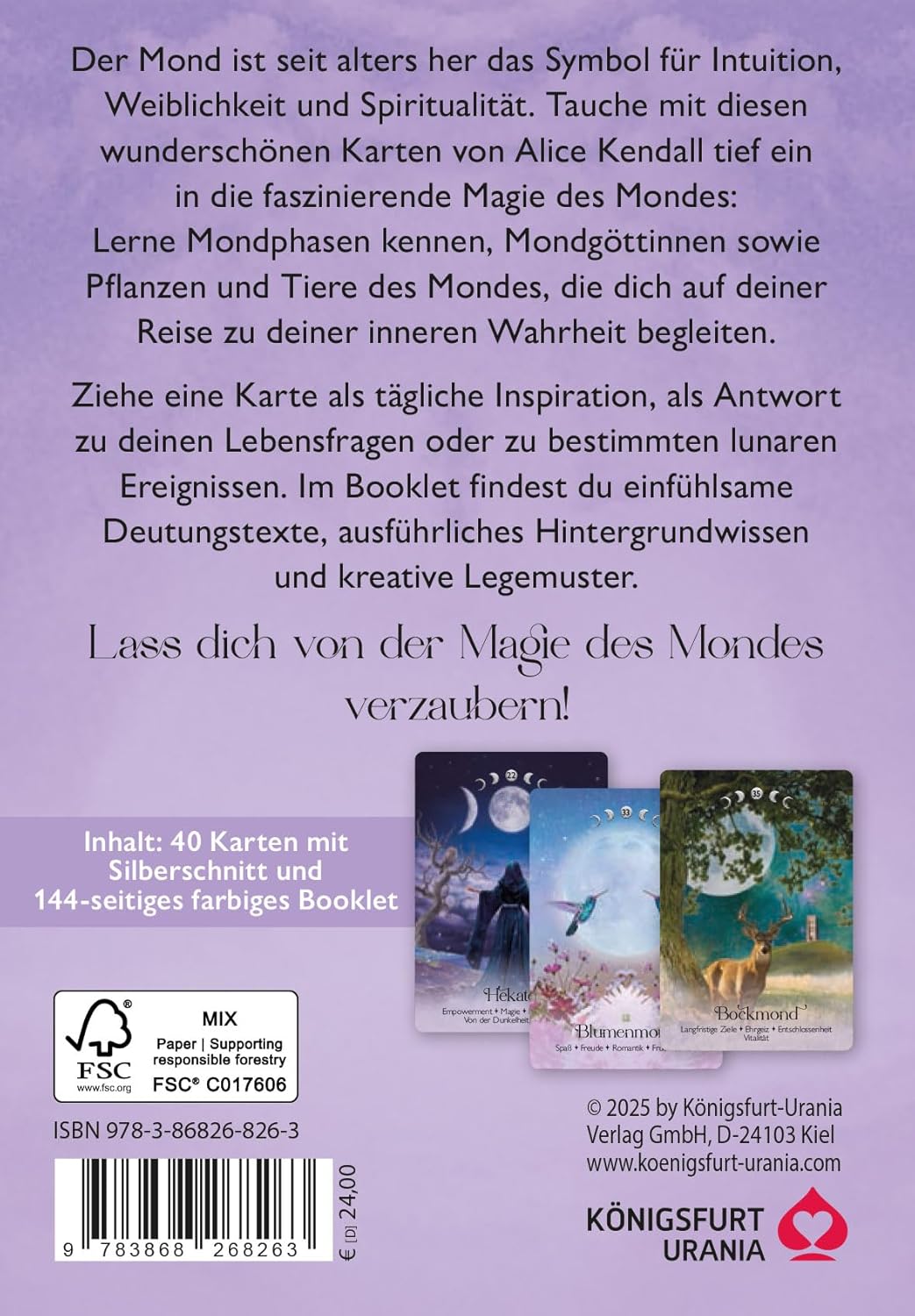 Lunar Magic Orakel - 40 Mondorakel-Karten - (German Import)