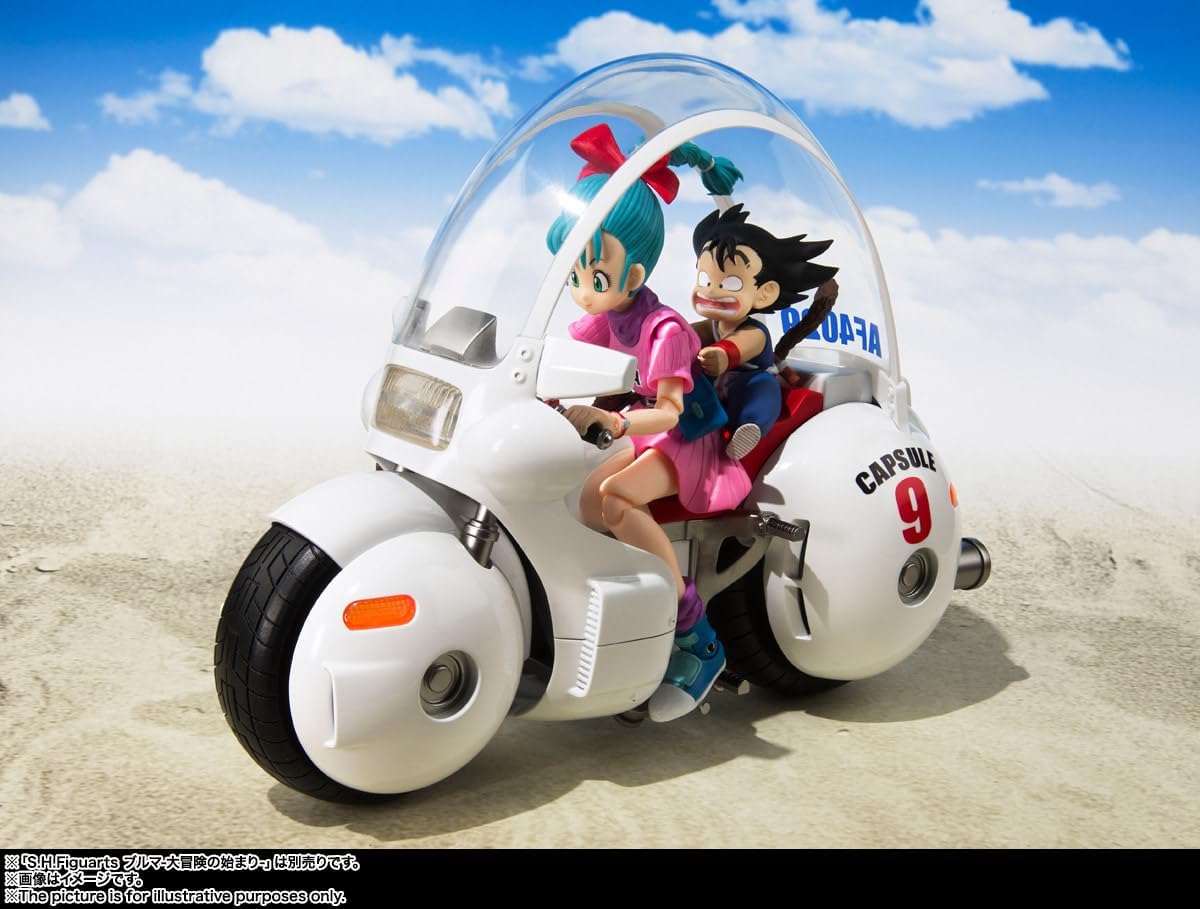 TAMASHII NATIONS - Dragon Ball - Bulmas Motorrad -Hoipoi Capsule No. 9-, Bandai Spirits S.H.Figuarts Actionfigur