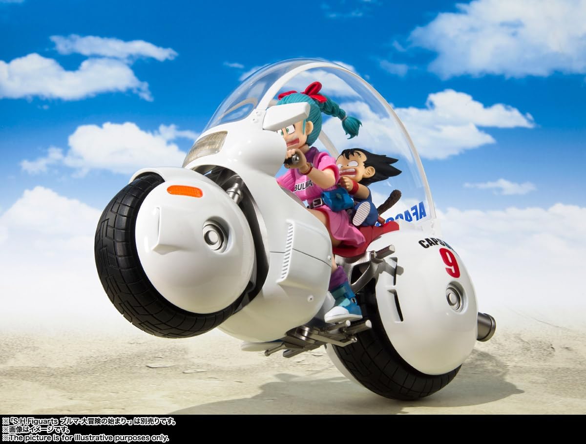 TAMASHII NATIONS - Dragon Ball - Bulmas Motorrad -Hoipoi Capsule No. 9-, Bandai Spirits S.H.Figuarts Actionfigur