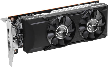 Asrock Intel Arc A310 Low Profile 4Gb Gddr6 Graphics Card, 2000 Mhz Base Clock, Dual Fan, 1X Displayports / 1X Hdmi Port