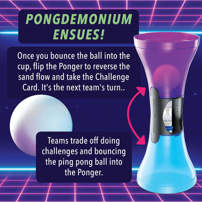 Mindware | Pongdemonium | Fast-Paced Bouncing Ball Party Game | Ages 8+ | 2-8 Players | 25 Minutes Playing Time