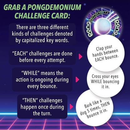 Mindware | Pongdemonium | Fast-Paced Bouncing Ball Party Game | Ages 8+ | 2-8 Players | 25 Minutes Playing Time