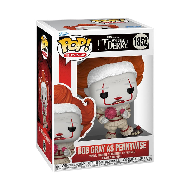 Funko POP! TV: Welcome to Derry - Bob Gray as Pennywise - Collectable Vinyl Figure - Gift Idea - Official Merchandise - Toys For Kids & Adults - Model Figure for Collectors and Display