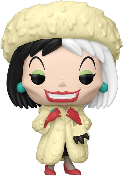 Funko Pop! Disney: 101 Dalmatians - Cruella De Vil De Vil mit Chase - 101 Dalmatiner - Vinyl-Sammelfigur - Geschenkidee - Offizielle Handelswaren - Spielzeug Für Kinder und Erwachsene - Cartoon Fans