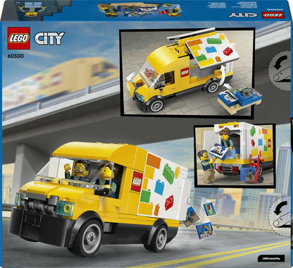 LEGO City De LEGO Bestelwagen Auto Speelgoed voor Kinderen - Bouwpakket met 2 Minifiguren, Karretje en Accessoires voor Rollenspellen - Verjaardagscadeau voor Jongens vanaf 6 Jaar - 60500