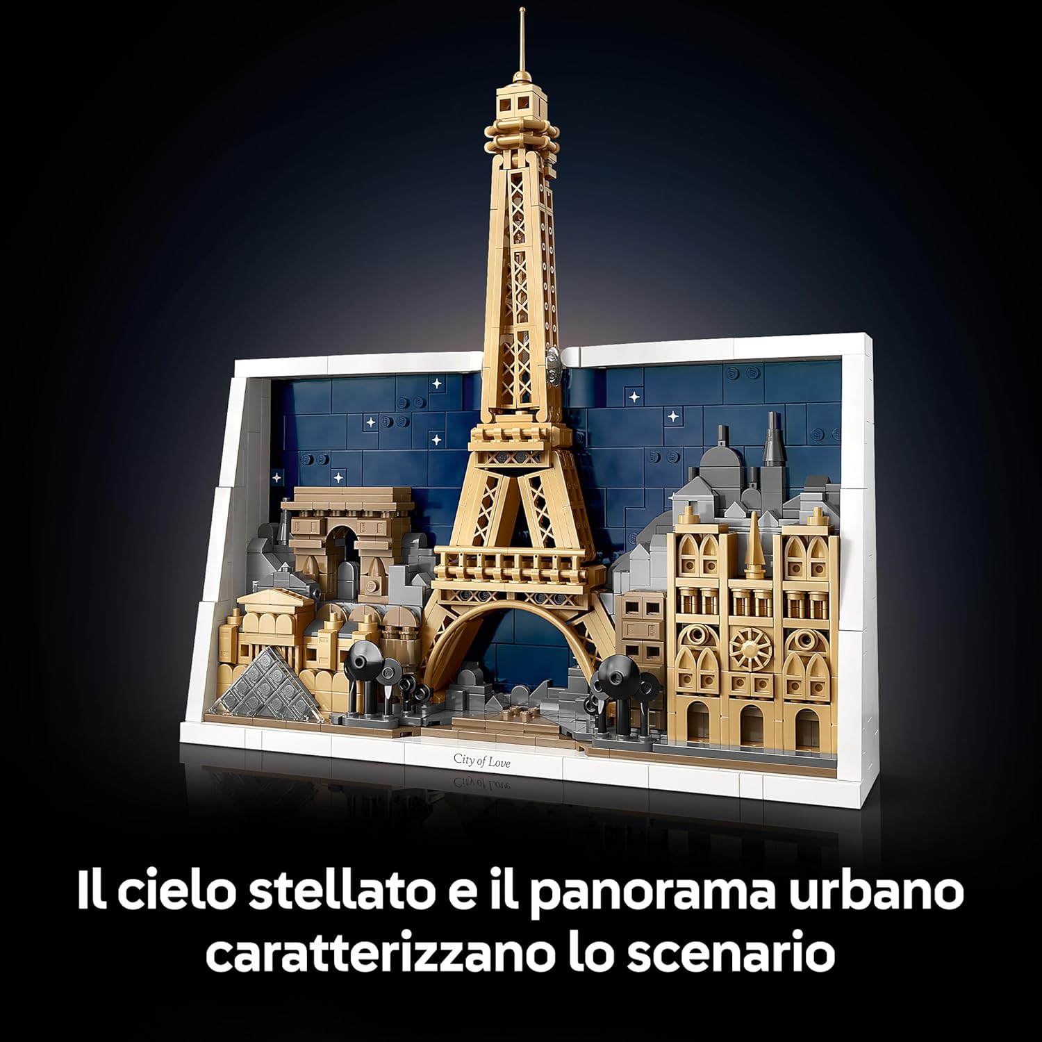 LEGO Architecture Parigi – La Città dell’Amore - Modellino da Costruire per Adulti Fai da Te - Decorazione per Casa o da Parete 3D con Paesaggio Parigino tra cui la Torre Eiffel - Idea Regalo - 21064