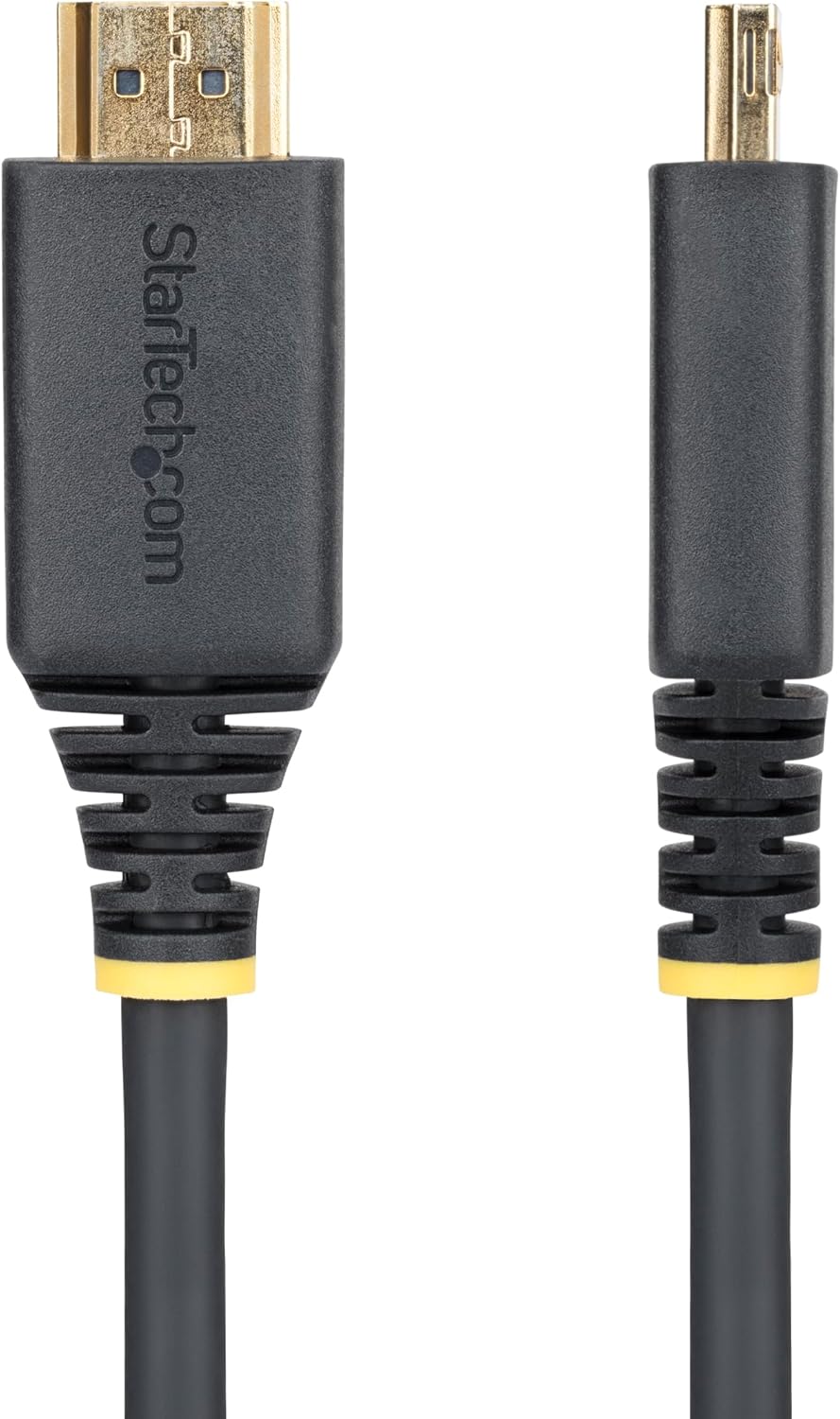 StarTech.com 30cm (1ft) High Speed HDMI Cable with Gripping Connectors, 4K 60Hz/1440p 144Hz, 18Gbps, UHD HDMI Cord, TPE Jacket