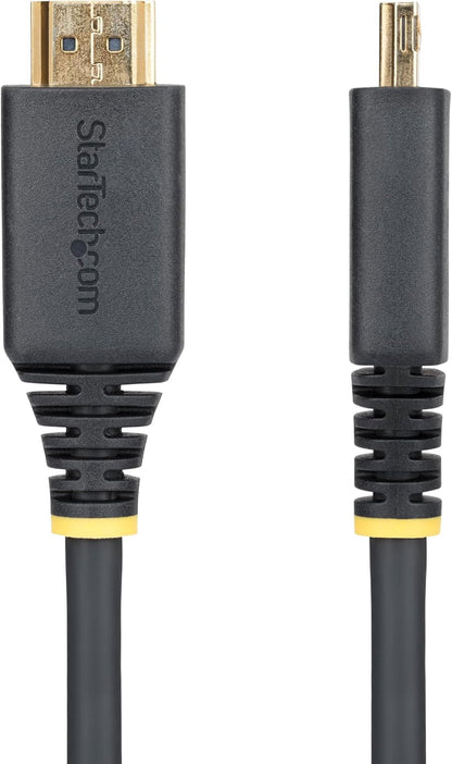 StarTech.com 50cm (1.6ft) High Speed HDMI Cable with Gripping Connectors, 4K 60Hz/1440p 144Hz, 18Gbps, UHD HDMI Cord, TPE Jacket