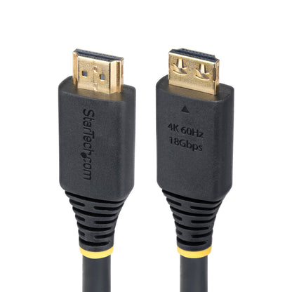 StarTech.com 5m (16ft) High Speed HDMI Cable with Gripping Connectors, 4K 60Hz/1440p 144Hz, 18Gbps, UHD HDMI Cord, TPE Jacket