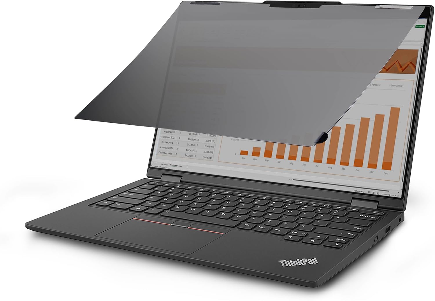 StarTech.com Lenovo X13 Yoga Gen 4 Bright Privacy Screen Filter with Touch, Flip-Over, 75% Light Transmittance, Anti-Glare